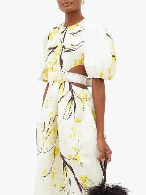 Formal rental Aje Mimosa Cut Out Dress Floral