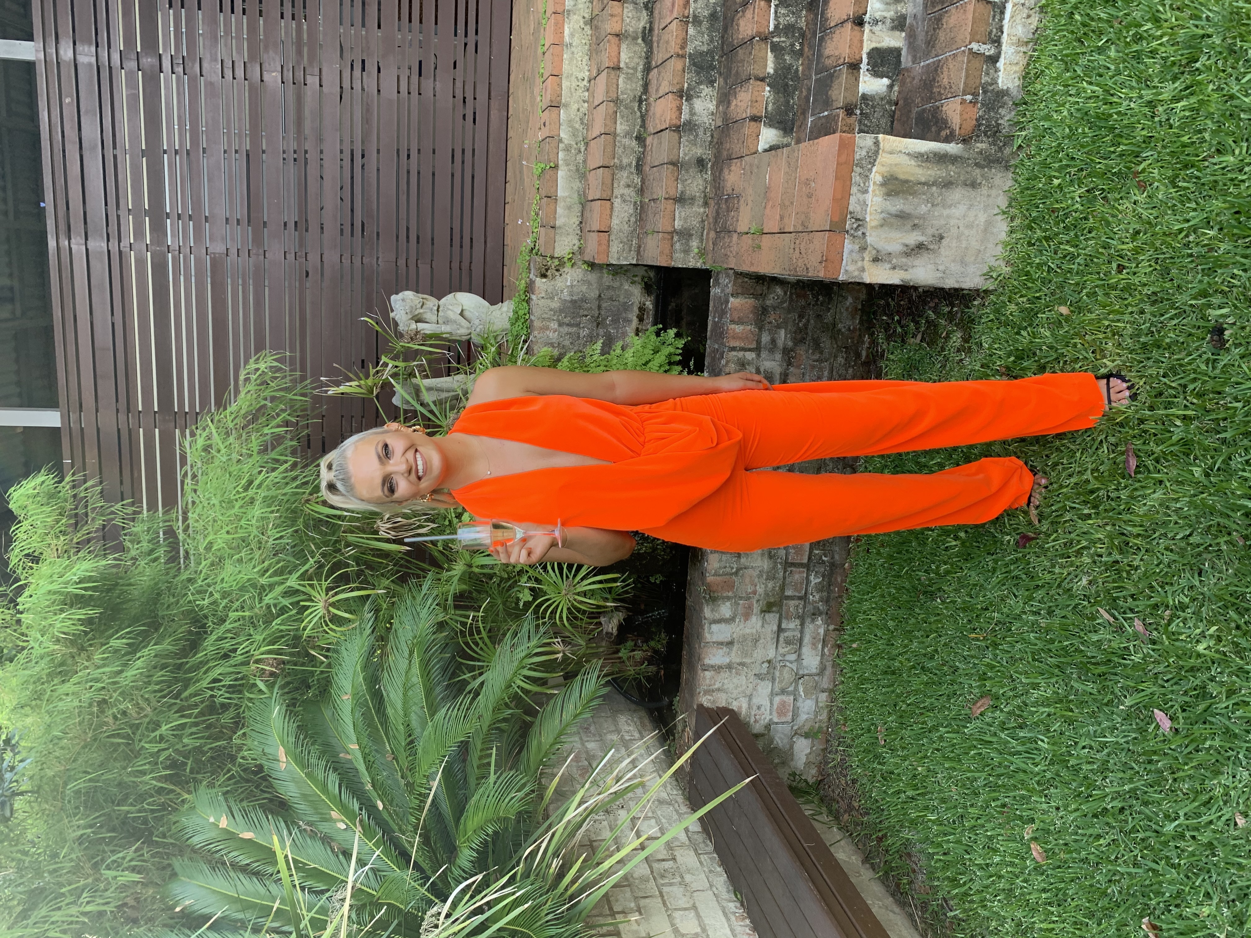 For rent a Area Nyc Draped Cowl Neck Jumpsuit