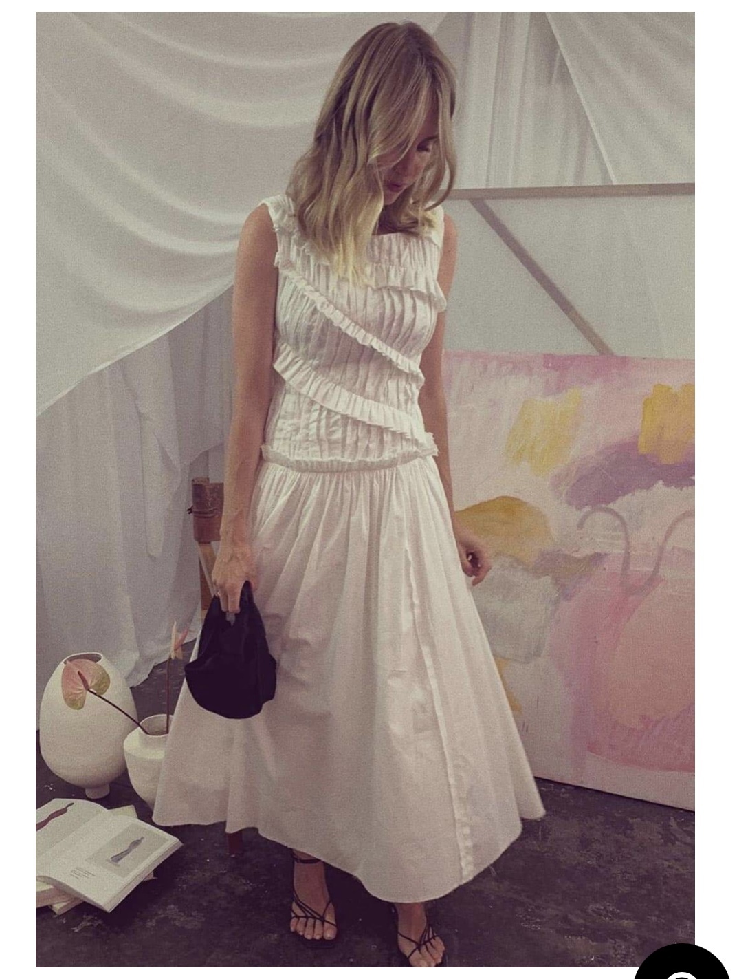 Affordable Aje Hushed Ruffle Dress