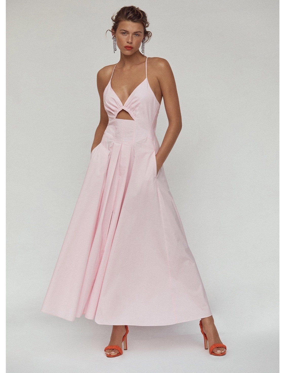 Loan a Scanlan Theodore Cotton Cross Back Dress