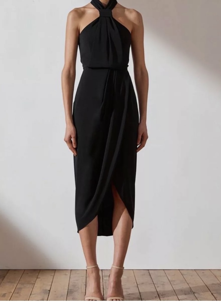 For rent a Shona Joy Core Knot Draped Dress