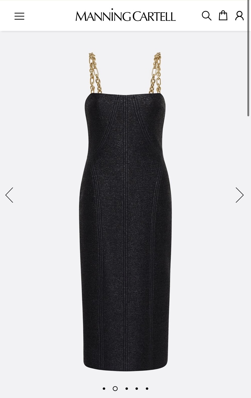 Formal rental Manning Cartell Neo Classic Midi Dress W/Chain