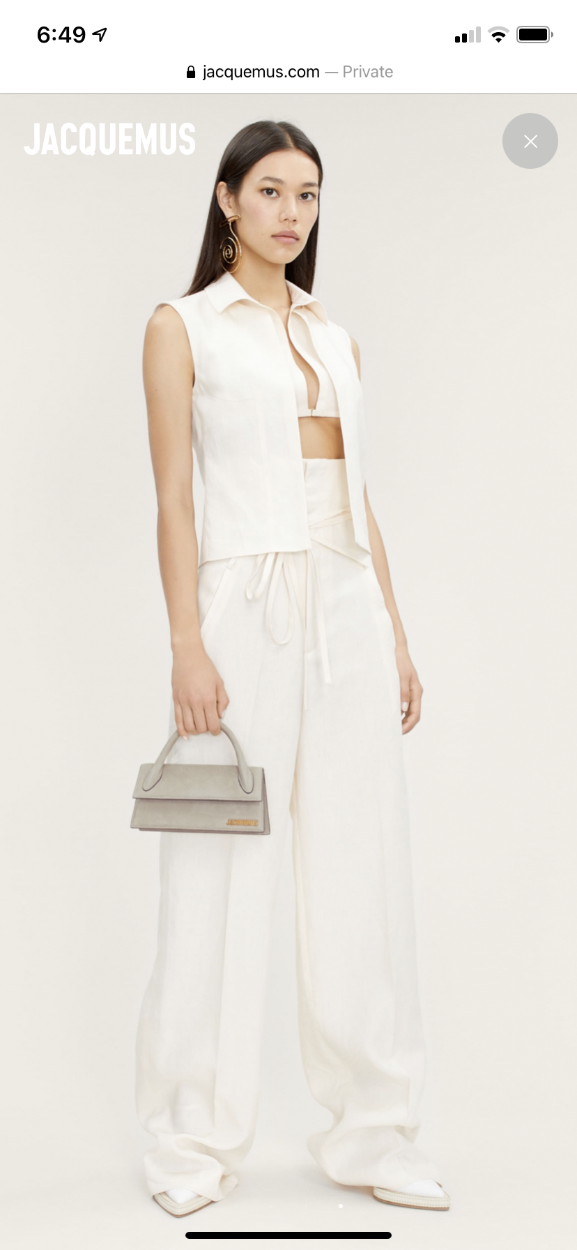 Rent a Jacquemus Le Chiquito Long Beige