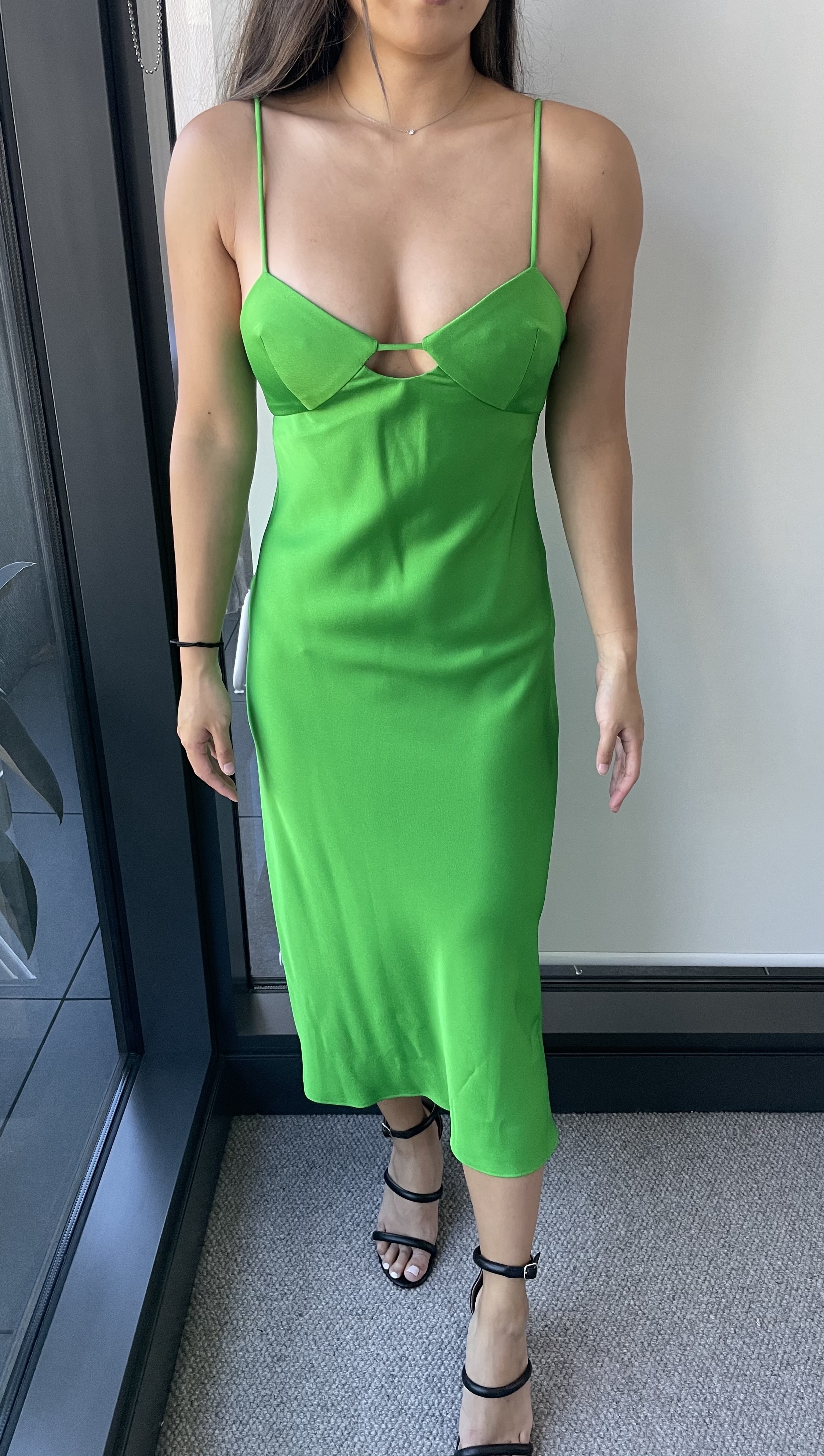 Rental By Johnny Isla Cut Out Bias Midi Dress