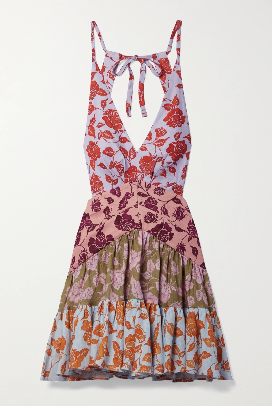 Loan a Zimmermann Lovestruck V Neck Mini Dress