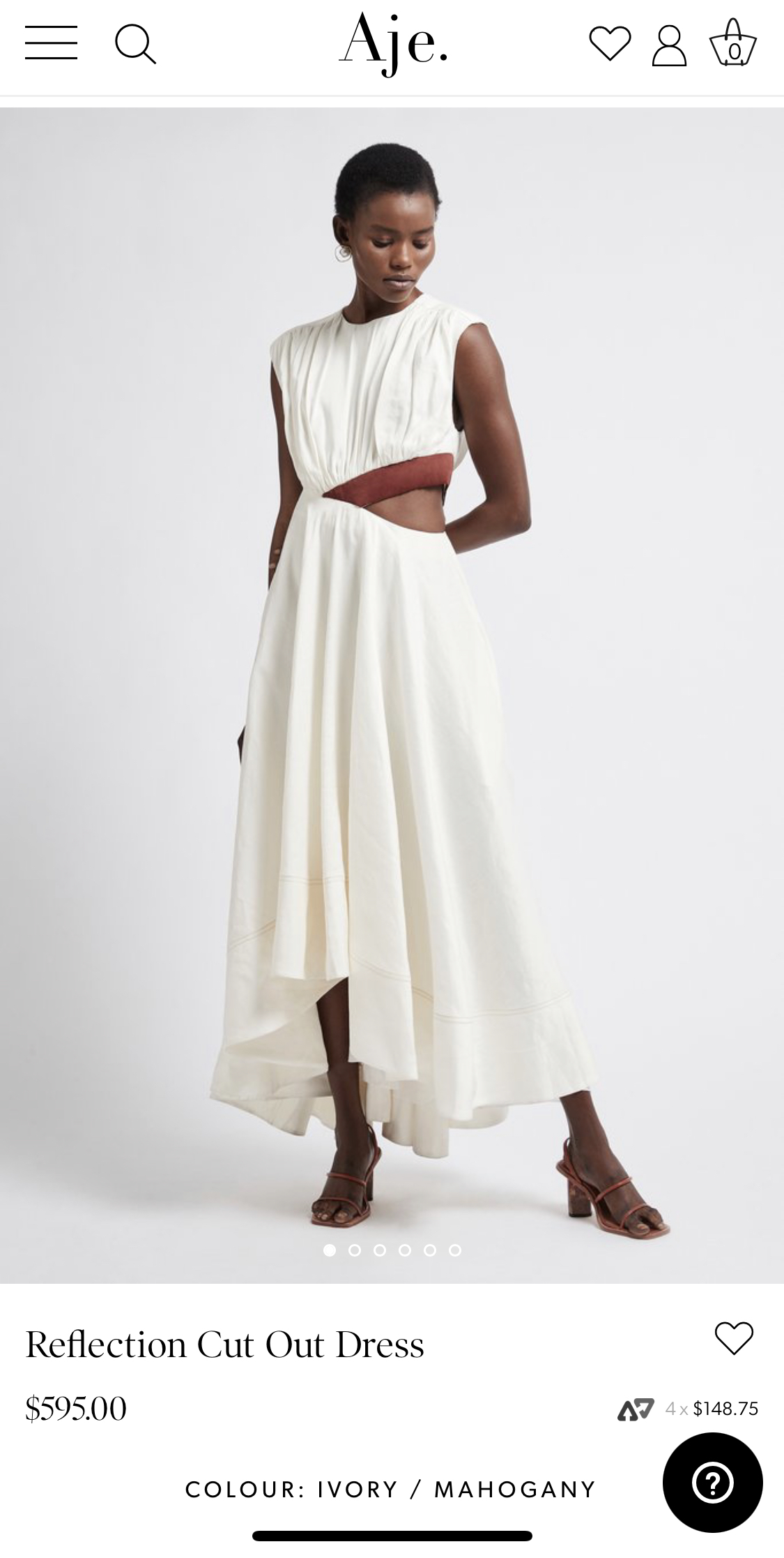 Loan a Aje Reflection Cut Out Dress