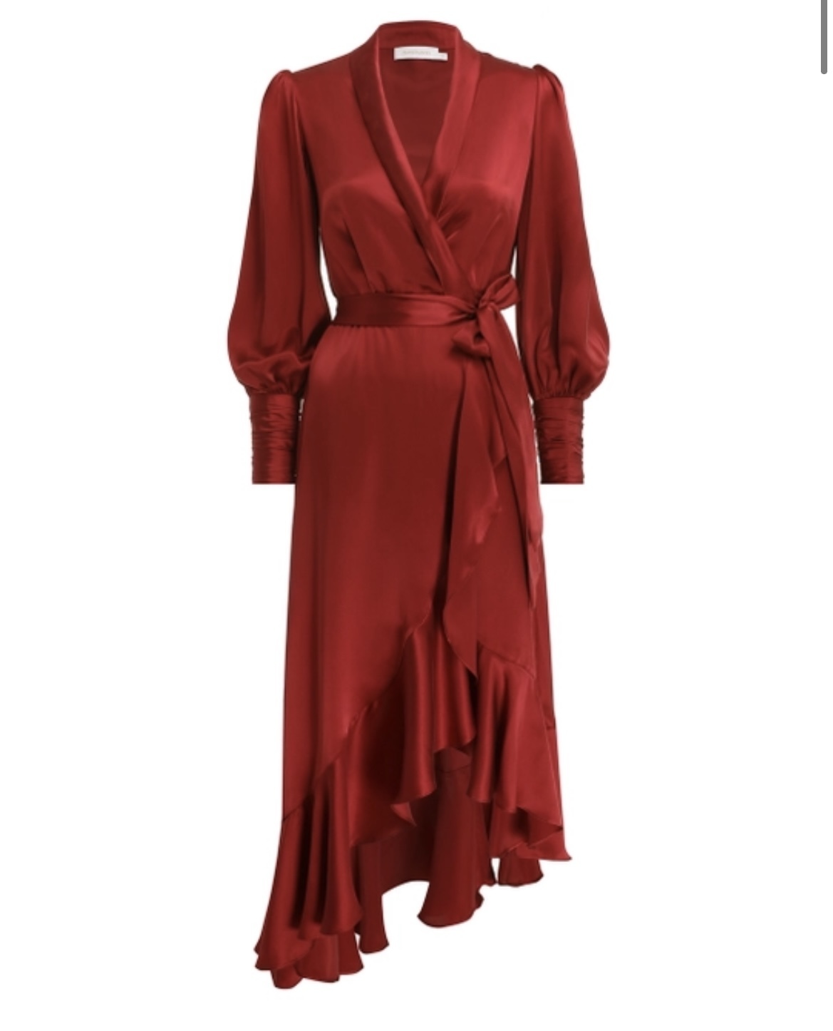 For rent a Zimmermann Silk Wrap Midi Dress