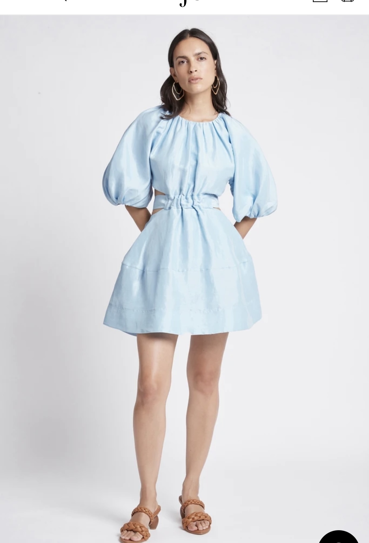 Borrow a Aje Psychedelia Cut Out Mini Dress