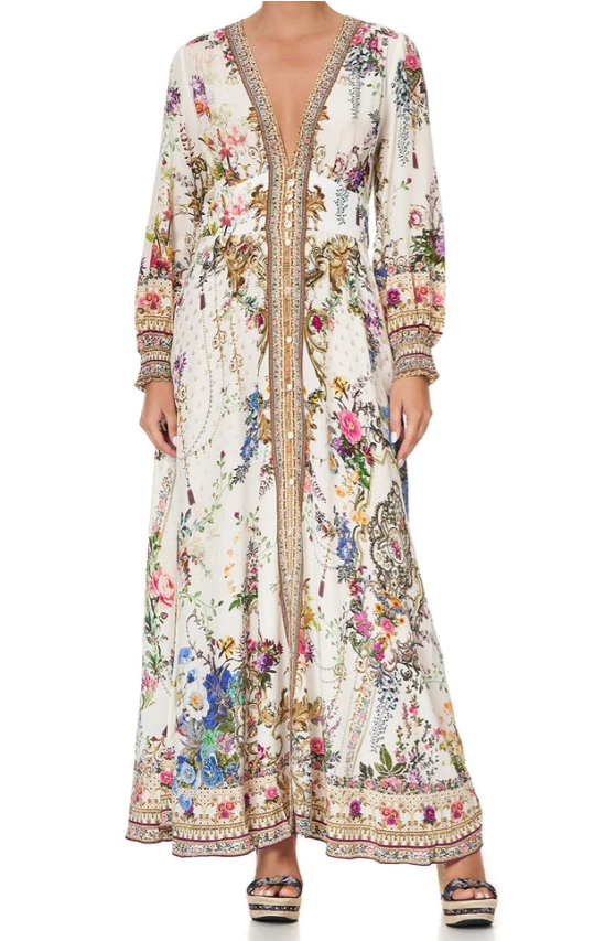Designer rental Camilla By The Meadow Button Dress With Shaped Waistband