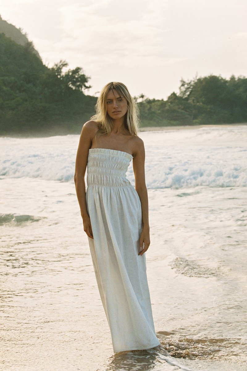Borrow a Sir The Label Alena Strapless Maxi Dress