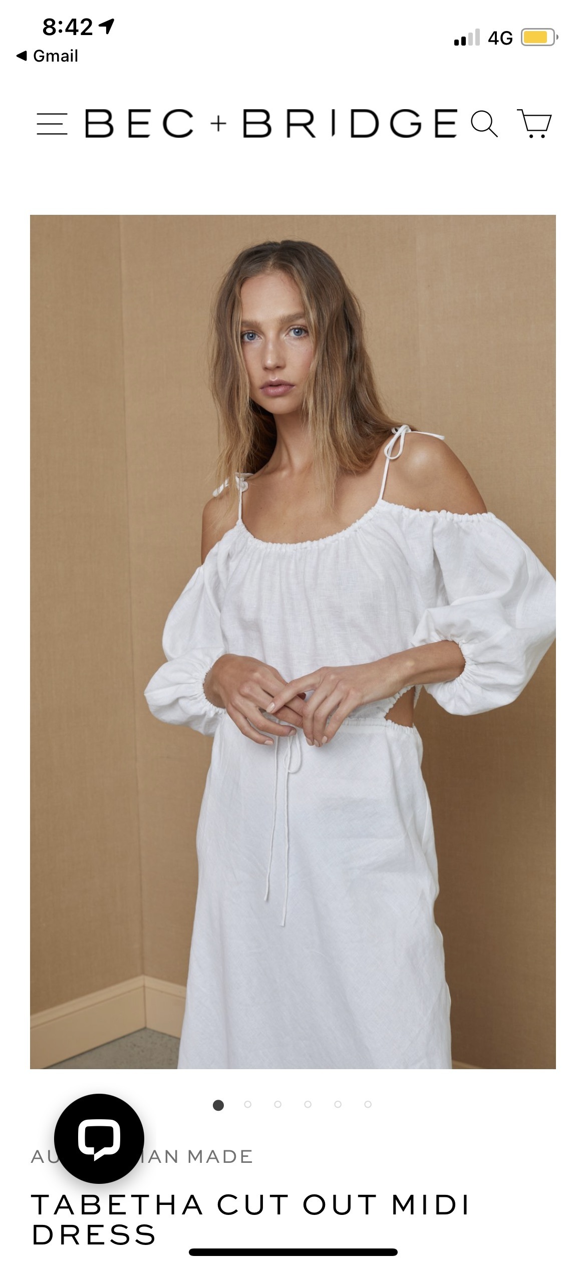 For rent a Bec & Bridge Tabatha Cut Out Midi Dress