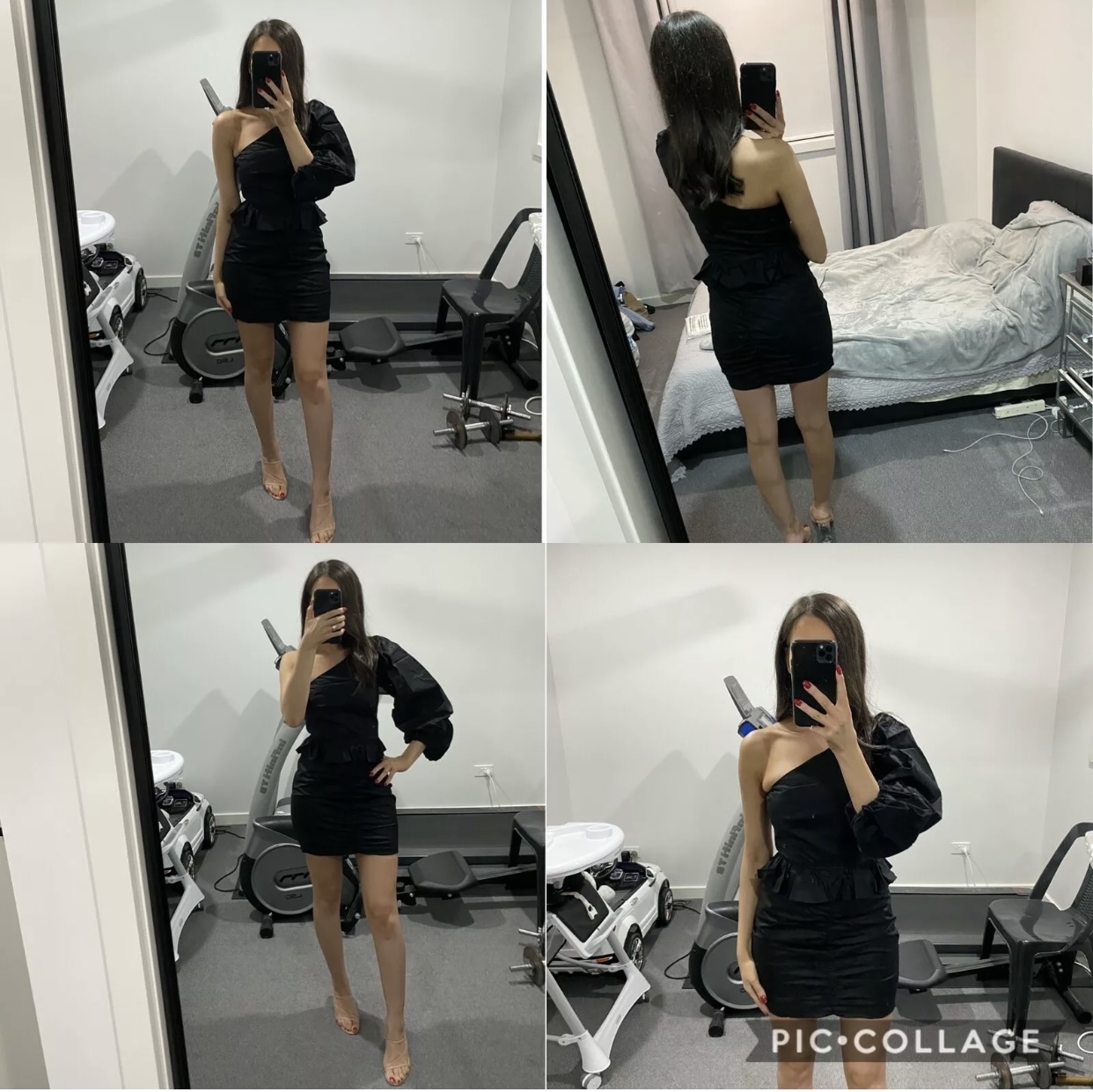 Hire a Shona Joy One Shoulder Ruched Mini Dress