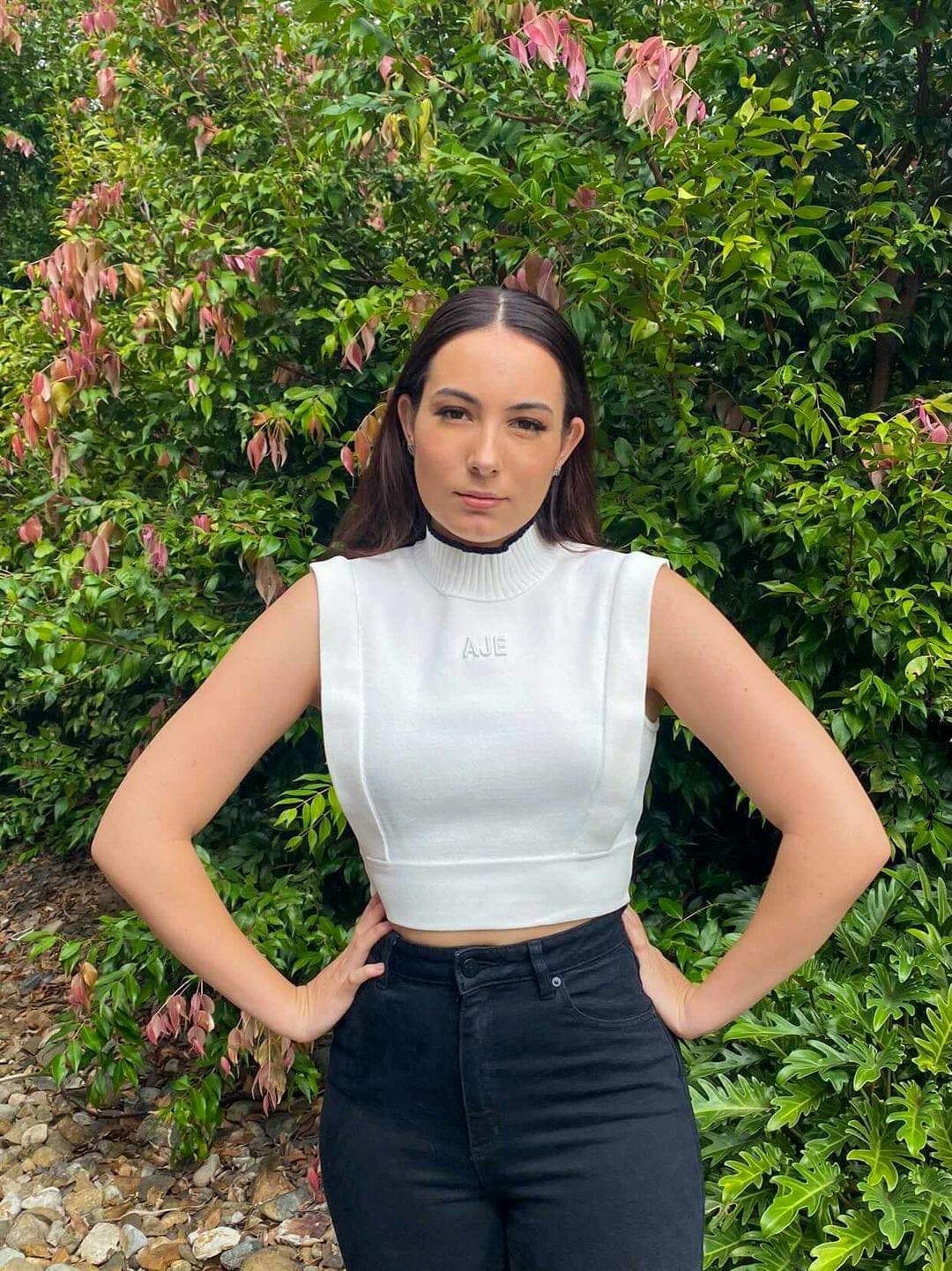 For rent a Aje Anika Knit Tank Top