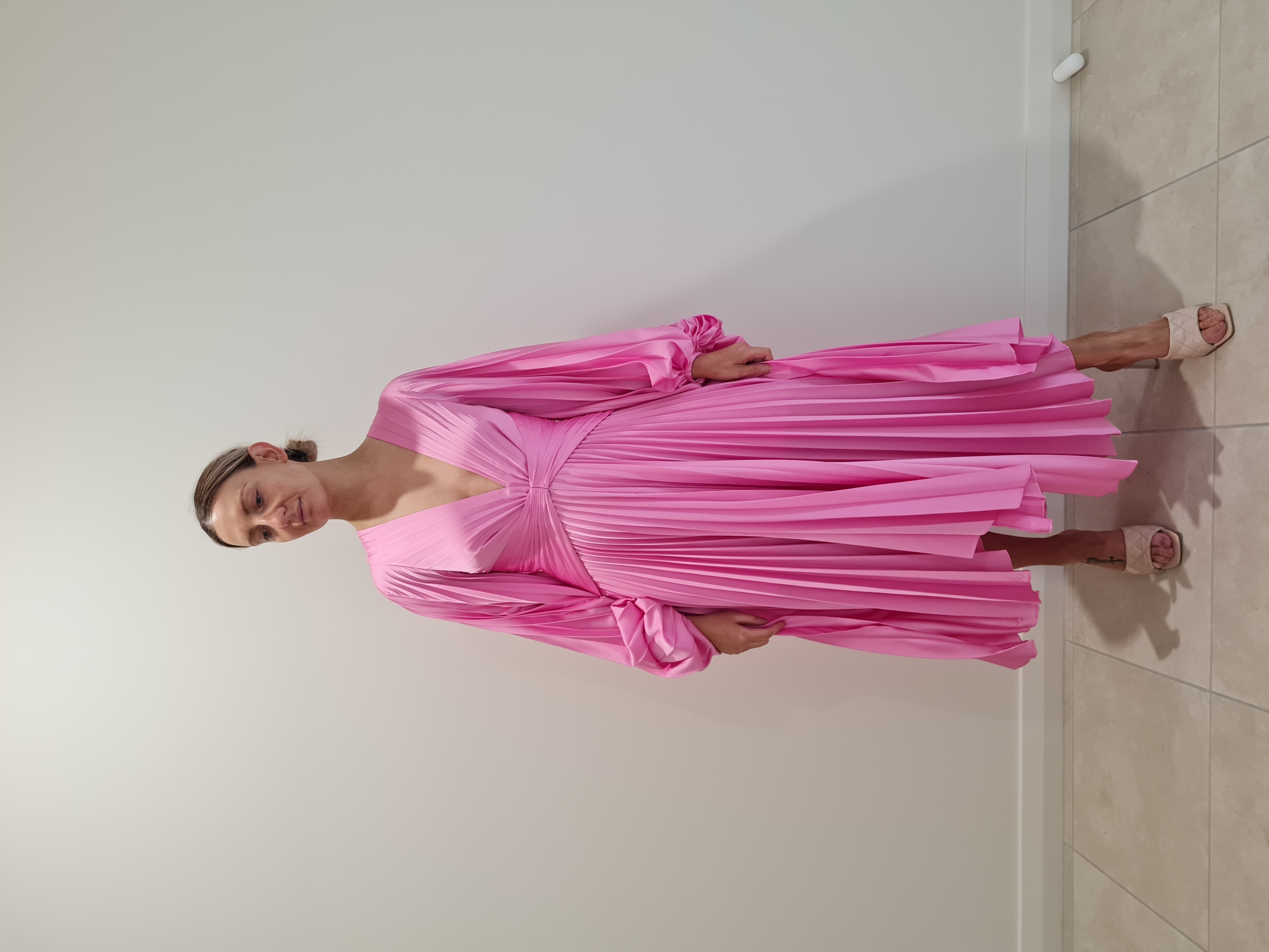 Designer rental Acler Palms Dress Confetti Pink