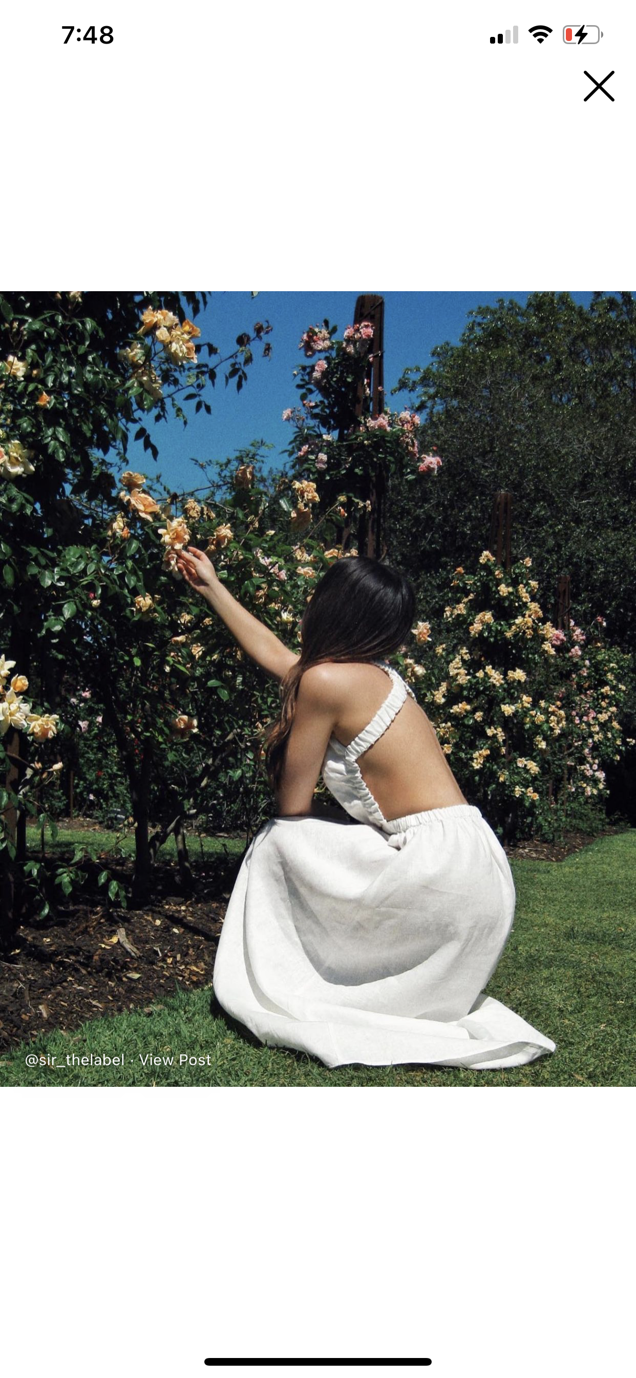 For rent a Sir The Label Alena Maxi Dress