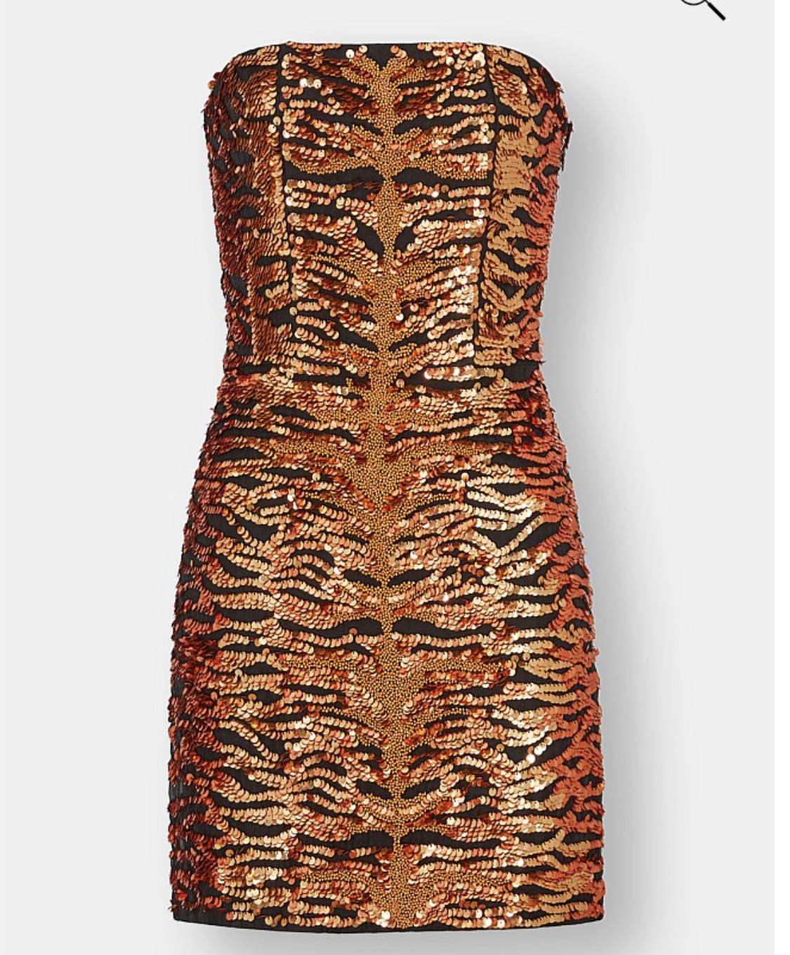 Rent a Retrofete Aurora Strapless Tiger Stripe