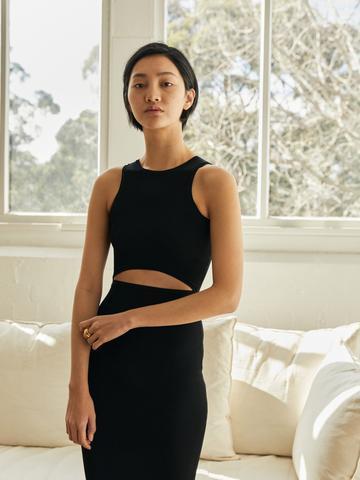 Designer rental Sir The Label Ingrid Cut Out Midi