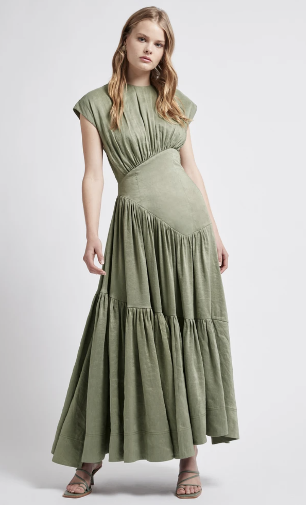 Cheap designer Aje Reflection Dress In Oakmoss