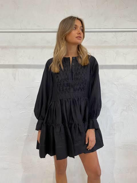 Rent a Shona Joy Linen Tuxedo Shirt Dress
