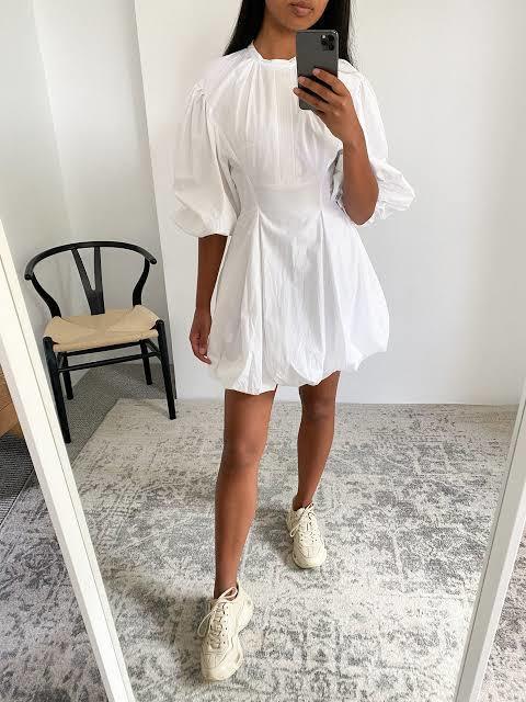 Rental Bassike Gathered Balloon Dress