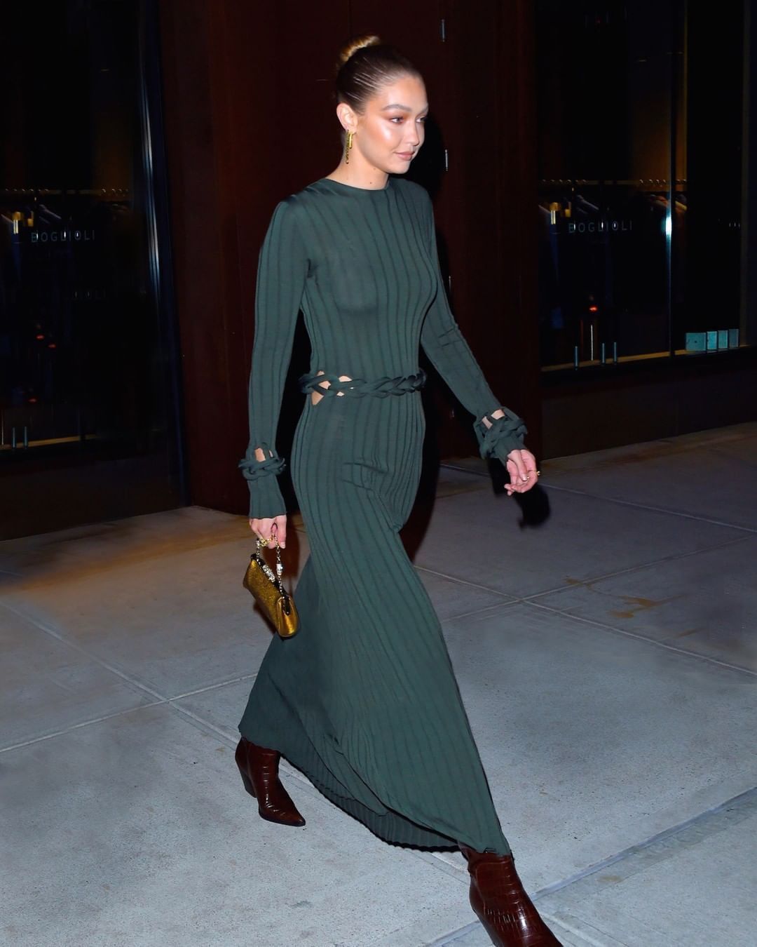 Affordable Dion Lee Radiance Rib Braid Ls Dress