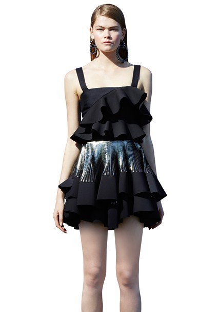 Hire a By Johnny Astrid 2 Tier Pleat Mini Skirt