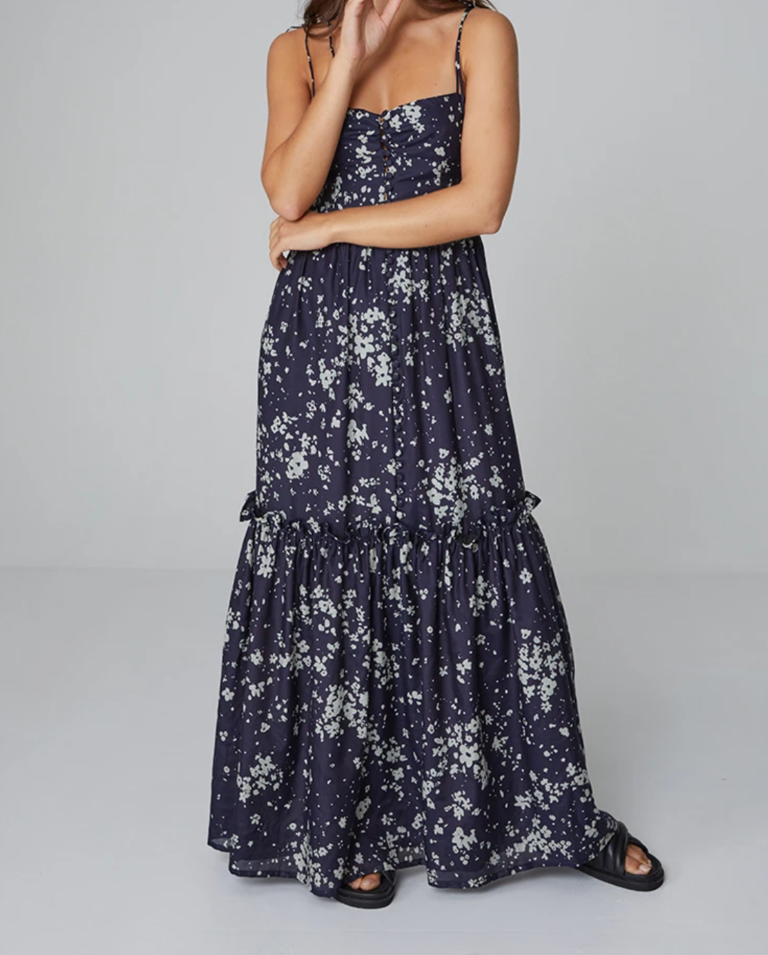 Loan a Asilio Gathered Floral Maxi Dress