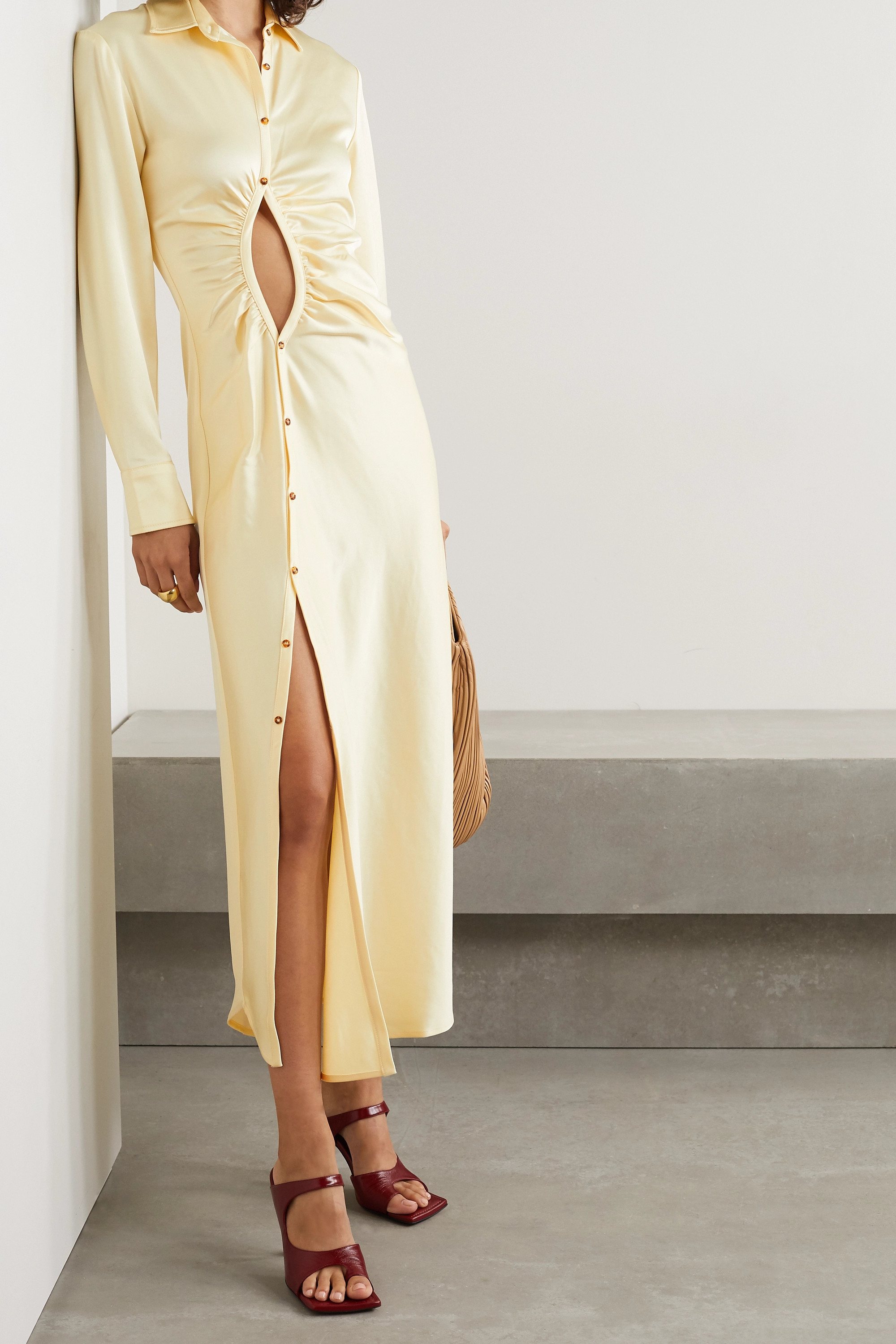 Rent a Georgia Alice Universe Cut Out Midi Satin Dress