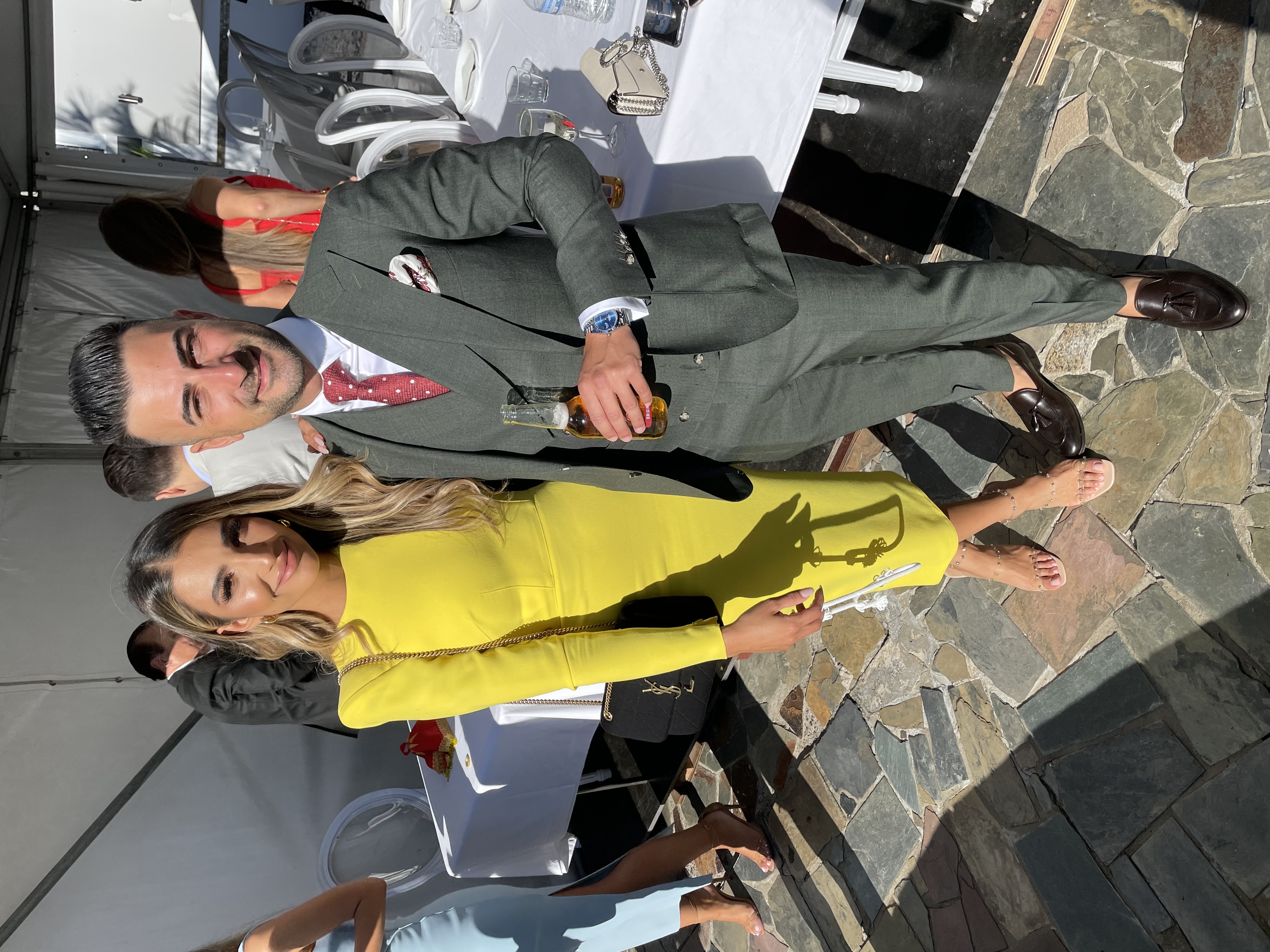 Alex Perry Yellow for hire