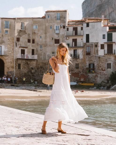 Hire a Kivari Samiah Maxi Dress In White