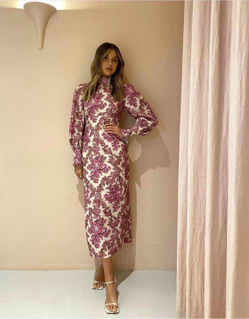 Loan a Alemais Isla Midi Dress