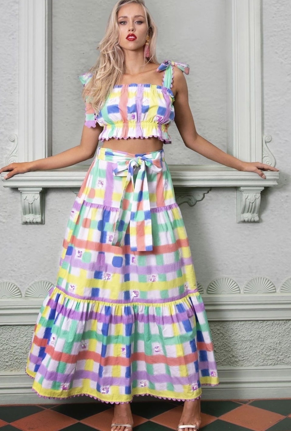 Cheap designer Bonita Collective The Pastello Set (Skirt And Top)