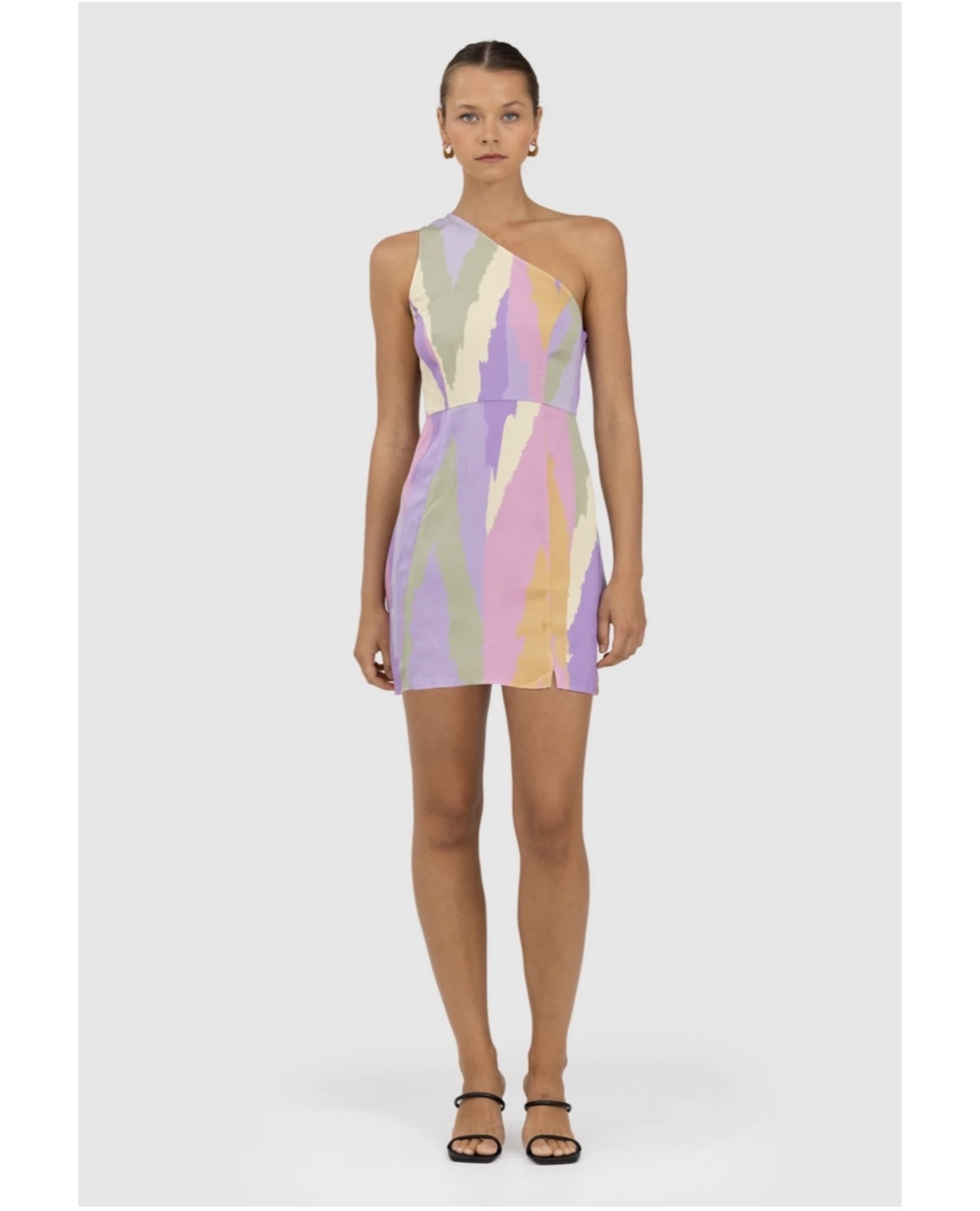 Rent a The Wolf Gang Montana One Shoulder Mini Dress Tutti Frutti