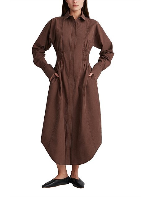 Formal rental Camilla And Marc Lorena Shirred Shirt Dress