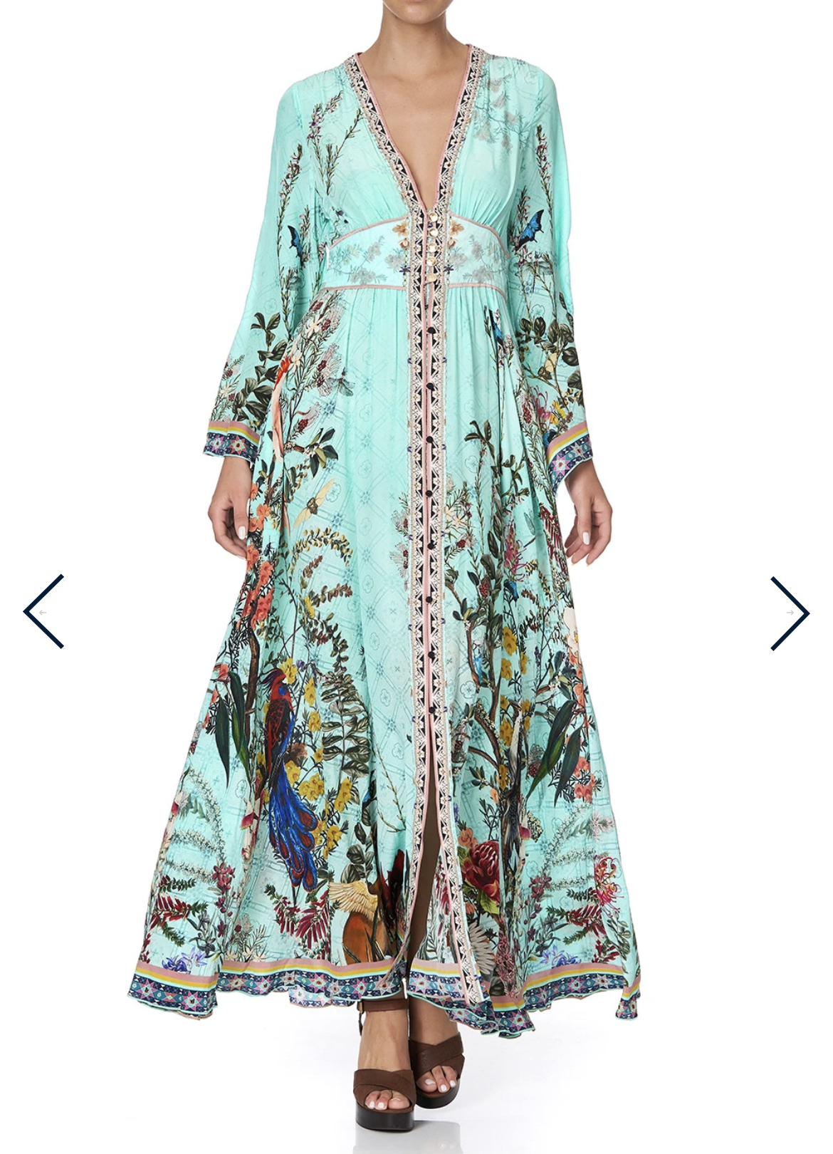 Formal rental Camilla Kimono Sleeve Dress With Shirring Detail Millas Backyard