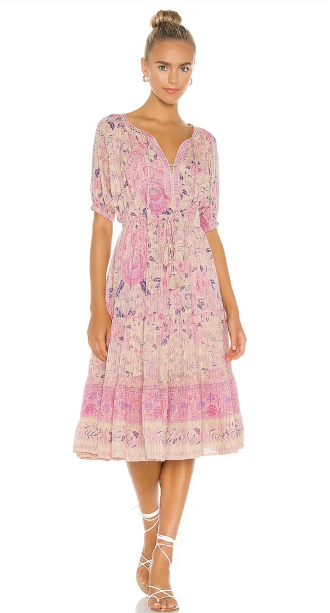 Hire a Spell & The Gypsy Mystic Midi Dress In Musk