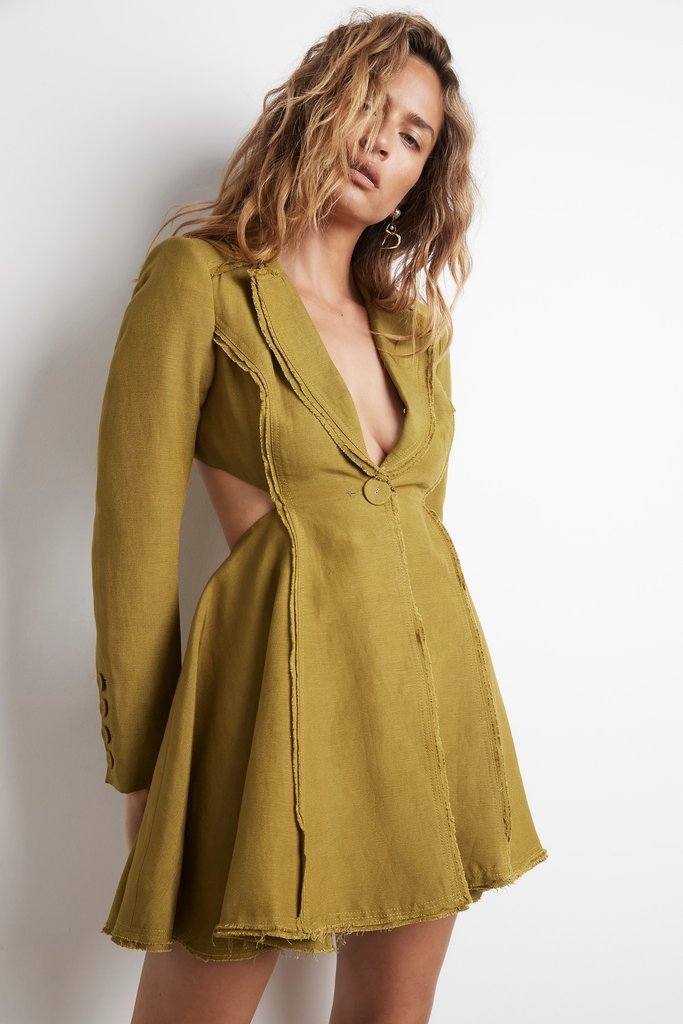 Designer rental Aje Martino Cut Out Jacket Dress