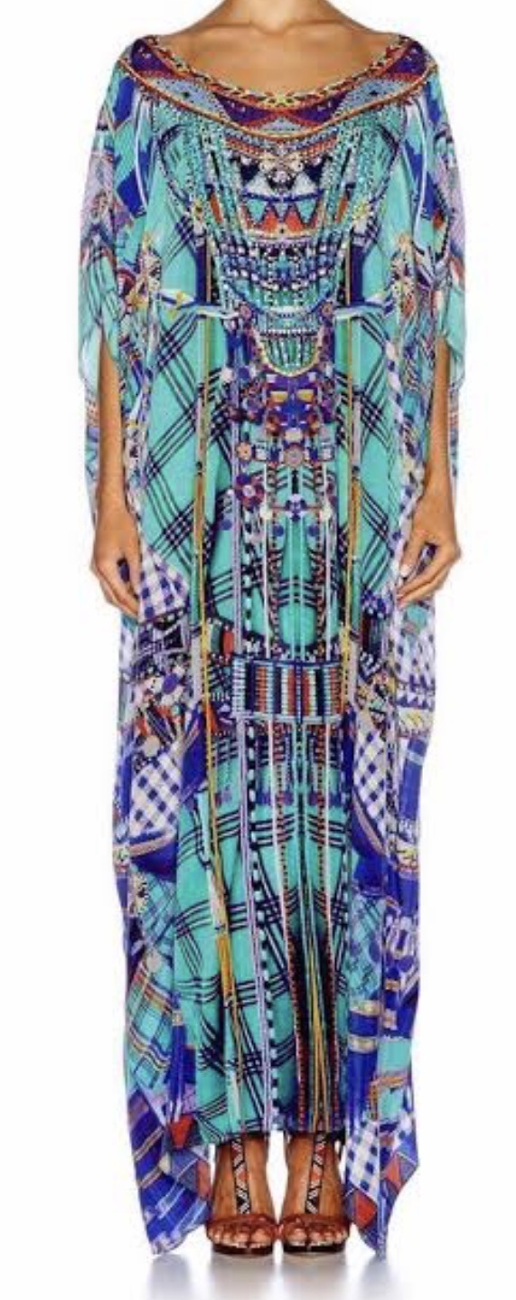 Formal rental Camilla Long Round Neck Kaftan Divinity Dance