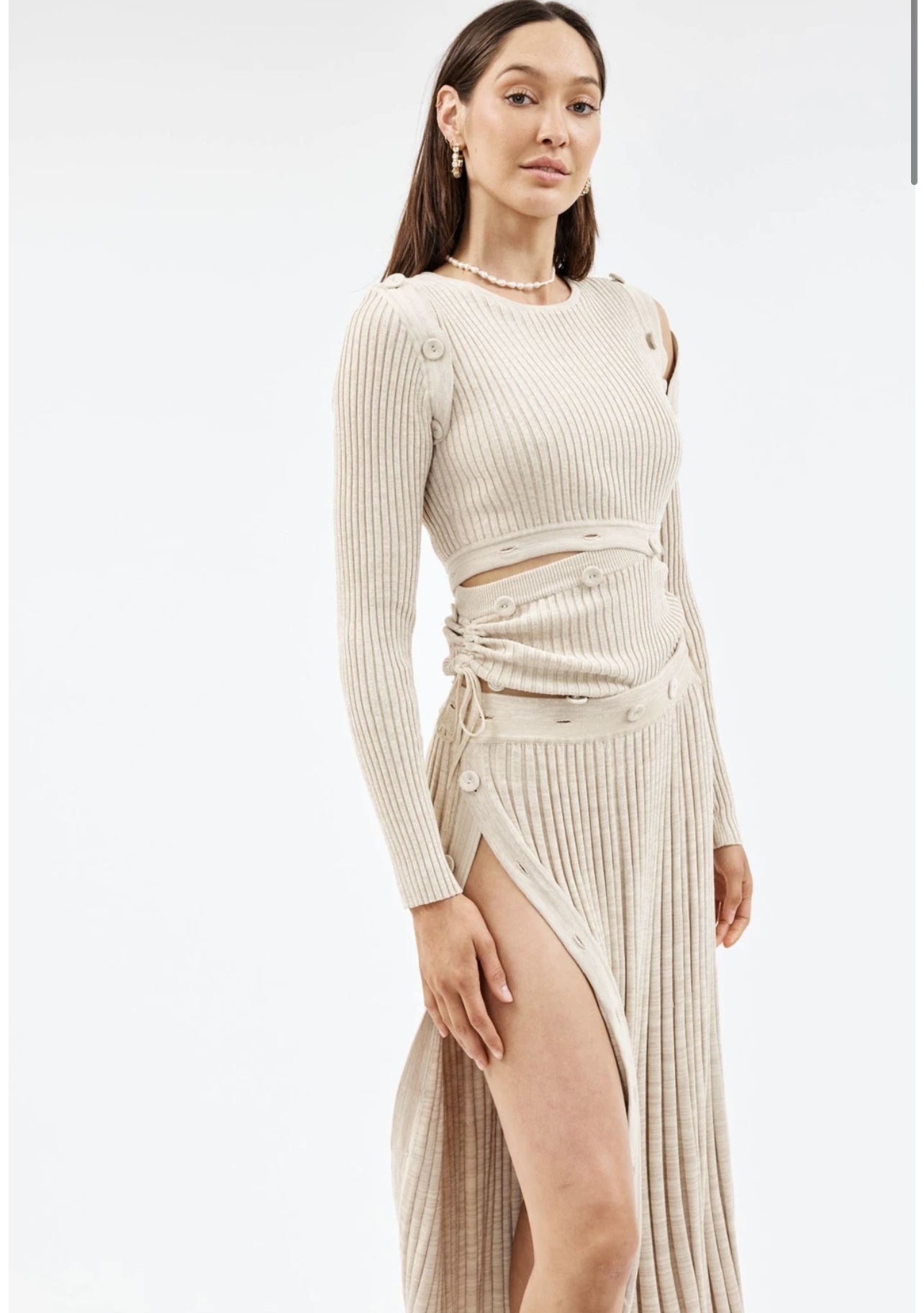 For rent a Christopher Esber Christopher Esber Deconstruct Long Sleeve Knit Dress