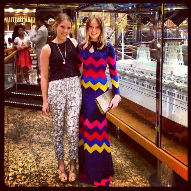 Borrow a House Of Holland Zigzag Silk Maxi Dress