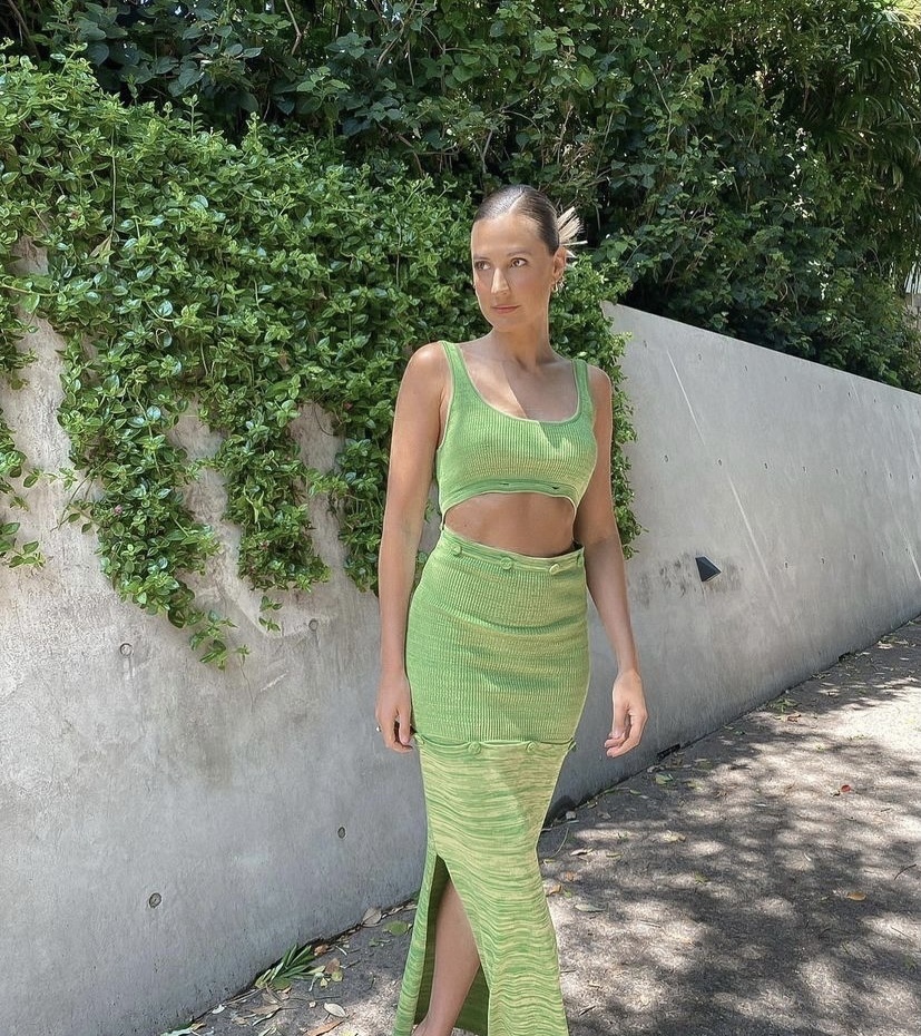 For rent a Christopher Esber Deconstruct Lime Marle Tank Dress