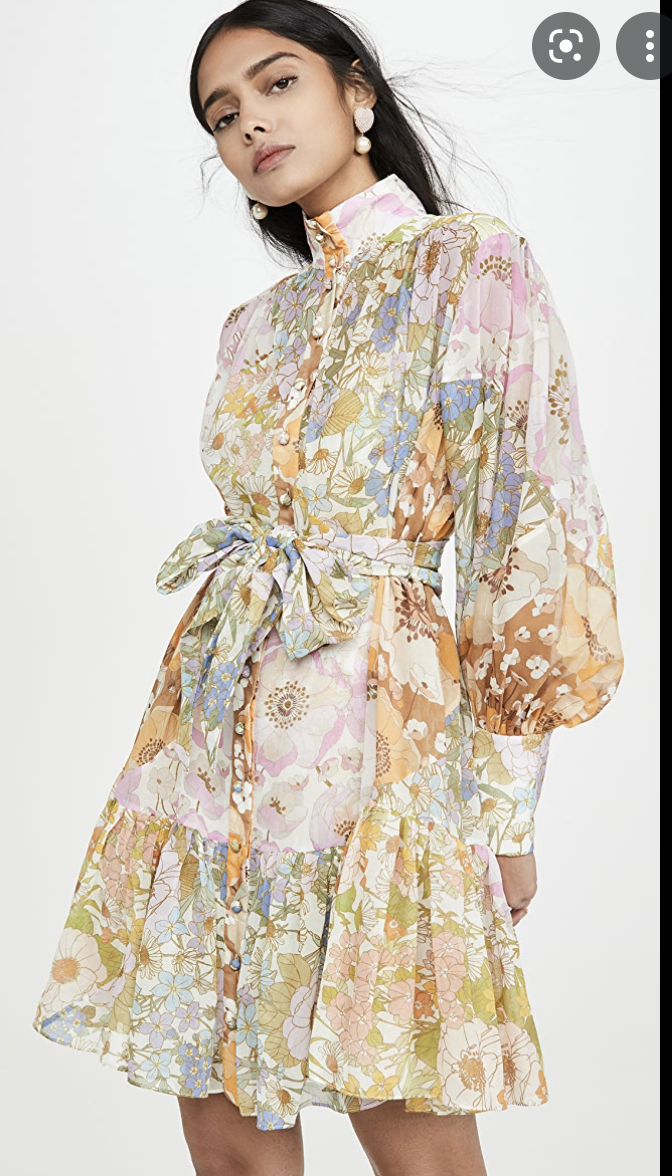 Hire a Zimmermann Super Eight Mini Lantern Dress