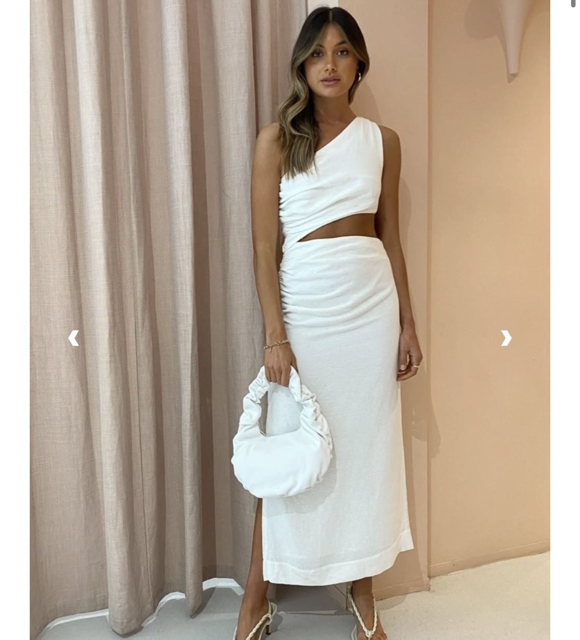 Designer rental Sir The Label Clemence One Shoulder Midi Dress