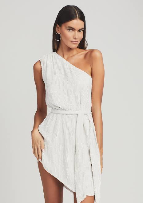 Loan a Retrofete Ella Dress Moonglow White