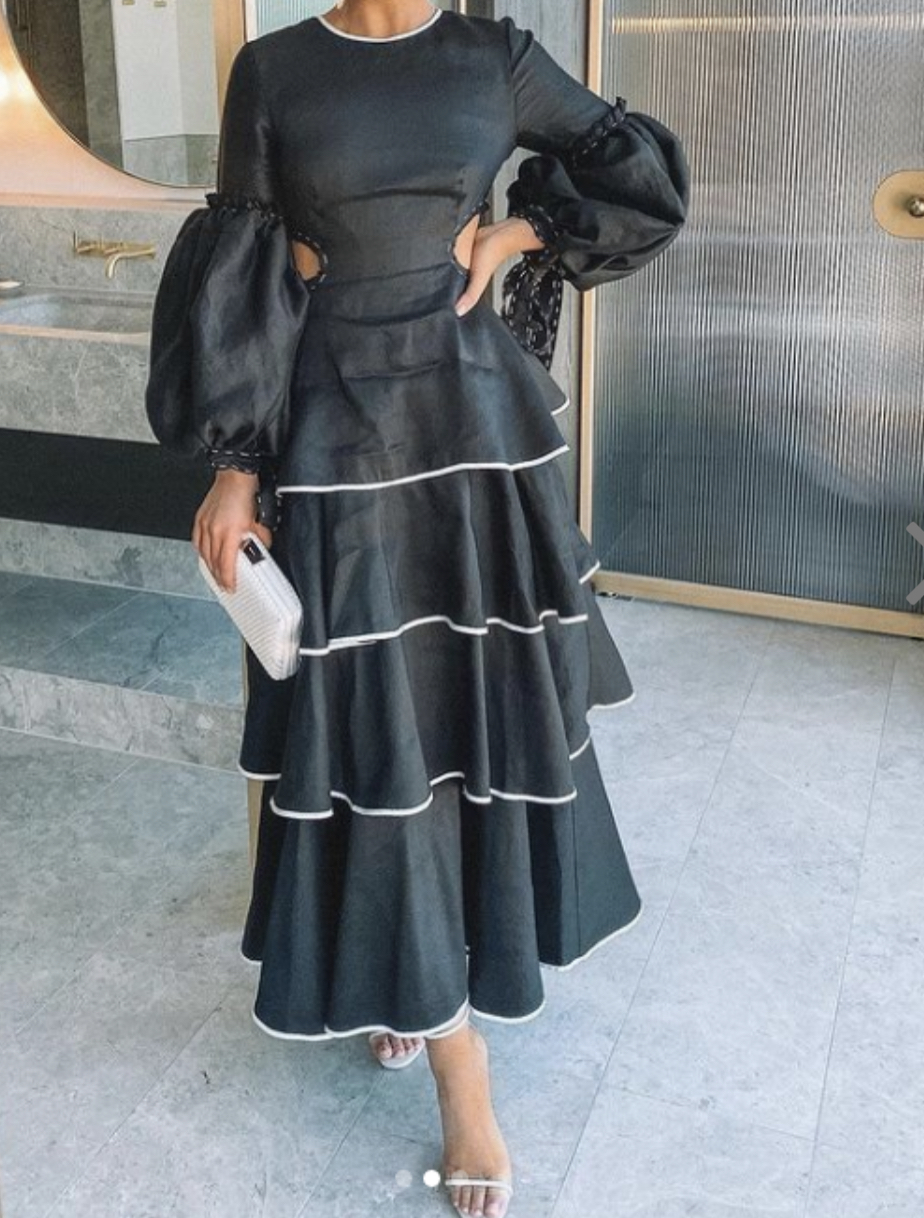 For rent a Aje Gracious Cut Out Dress Black