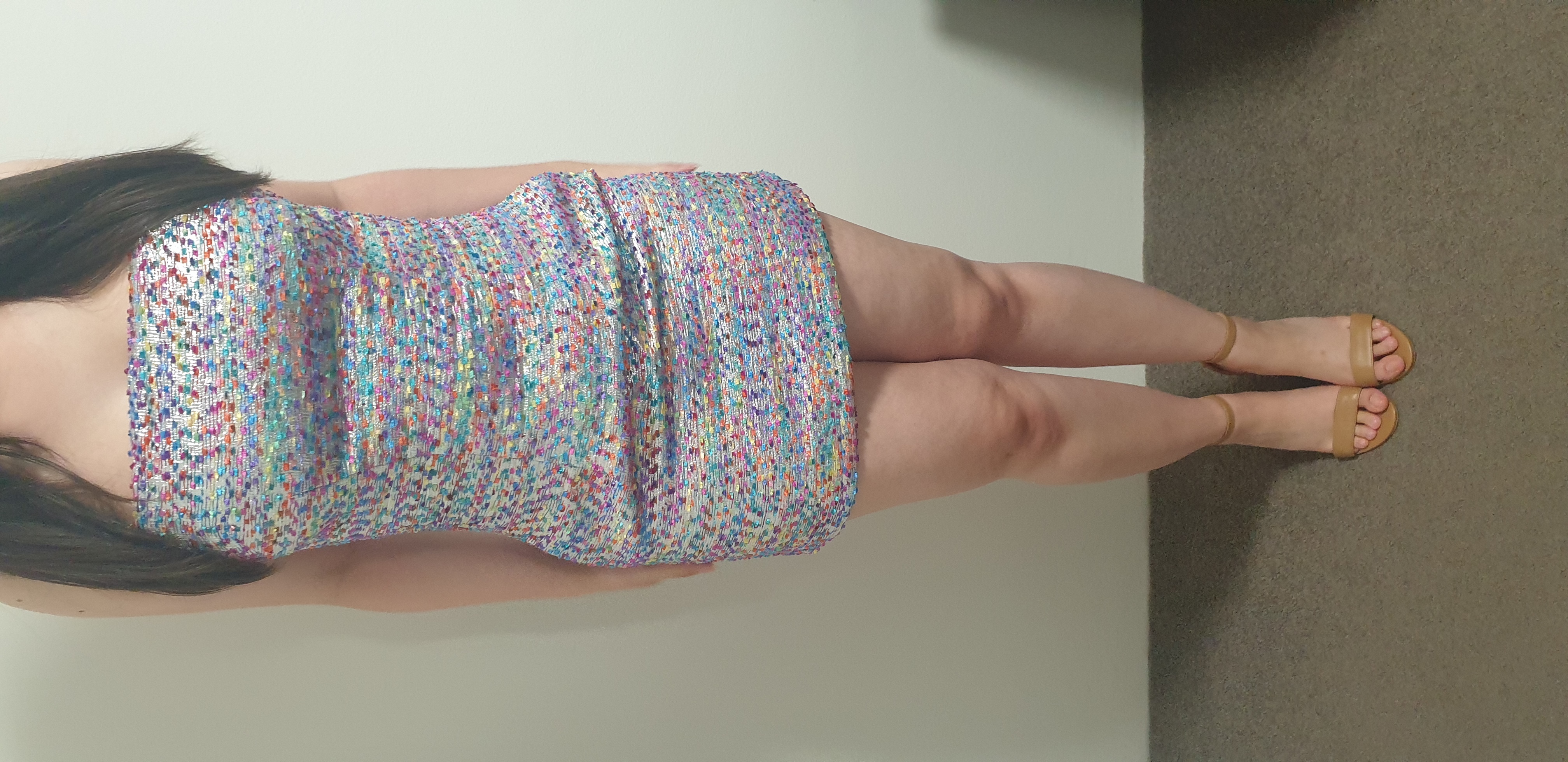 For rent a By Johnny Confetti Tweed Mini Shift Dress