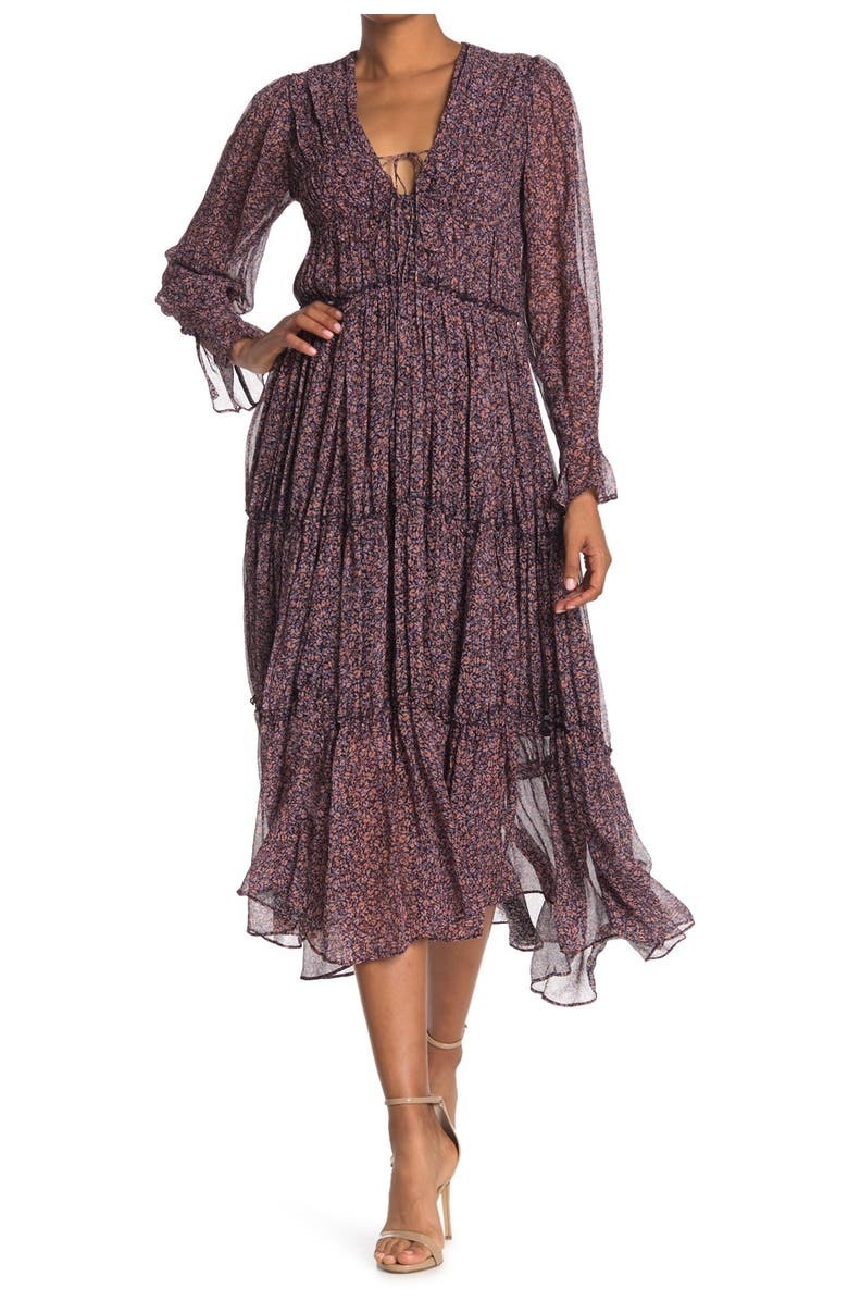 Formal rental Jonathan Simkhai Eliza Floral Crinkle Chiffon Dress Jonathan Simkhai