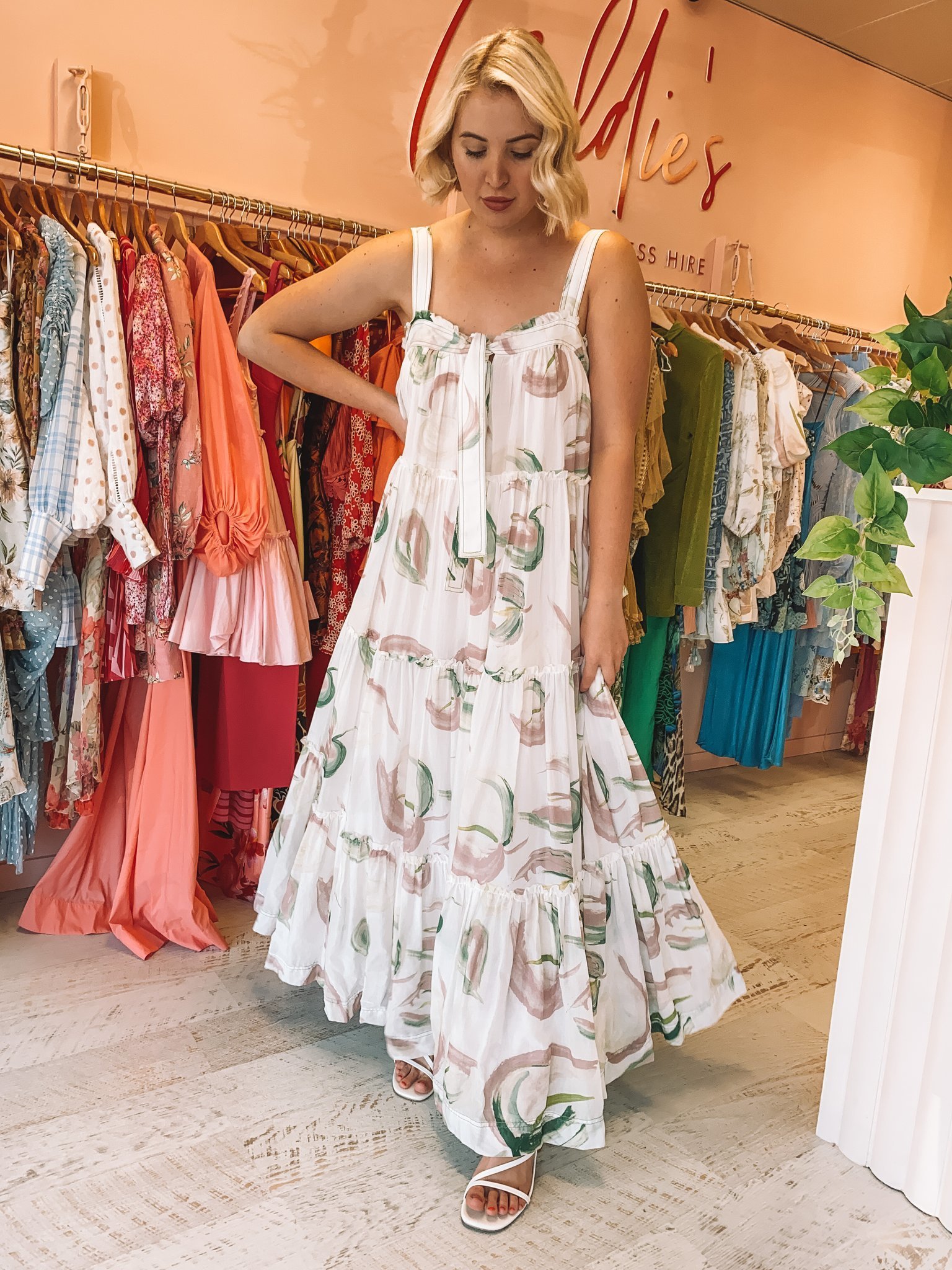 Loan a Aje Imprint Cotton Maxi