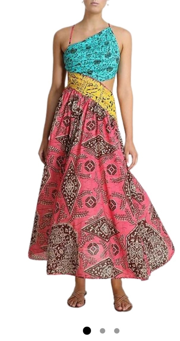 Loan a Zimmermann Lulu Ruched Asymetrical Dress