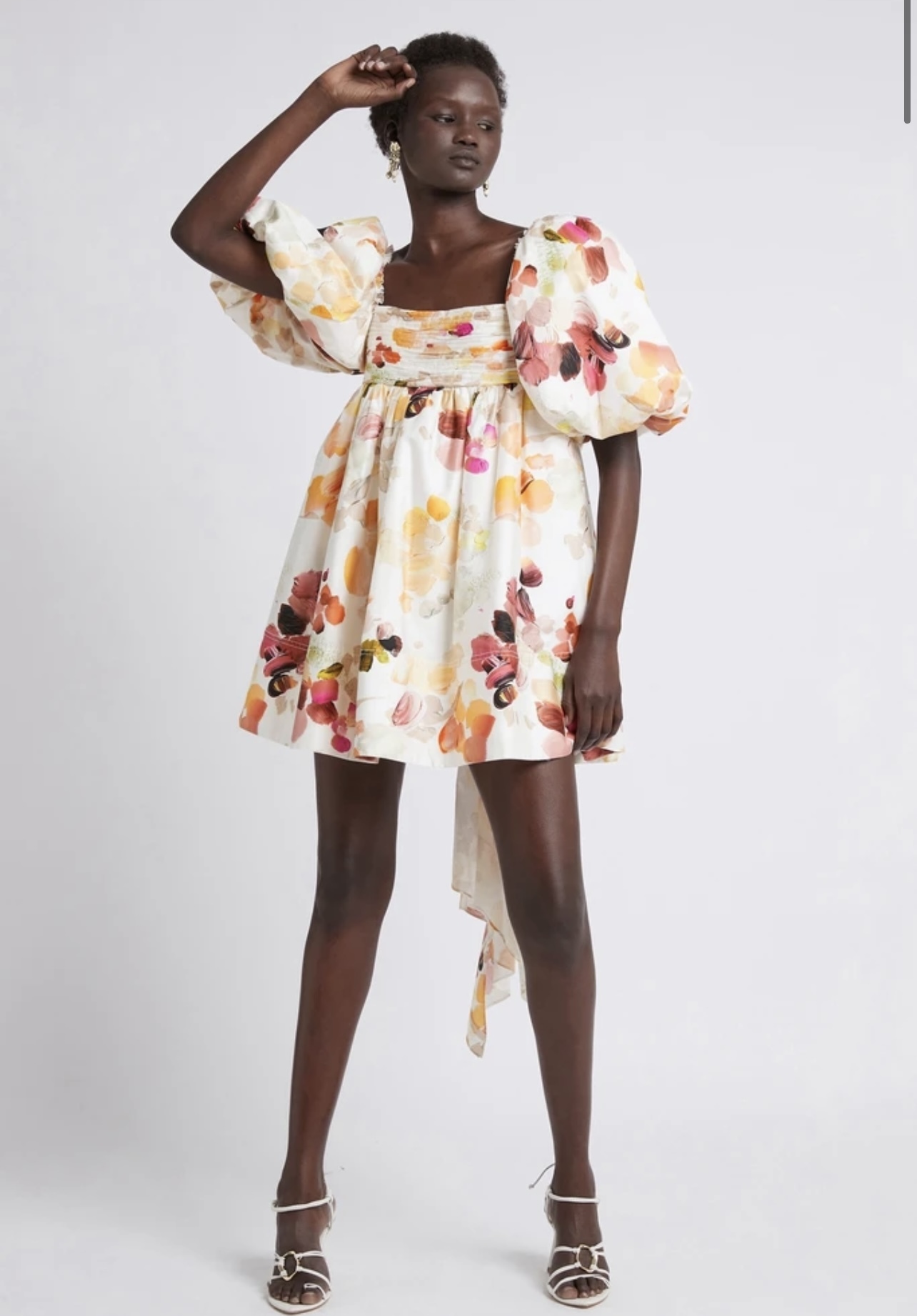 For rent a Aje Dassia Puff Sleeve Mini Dress